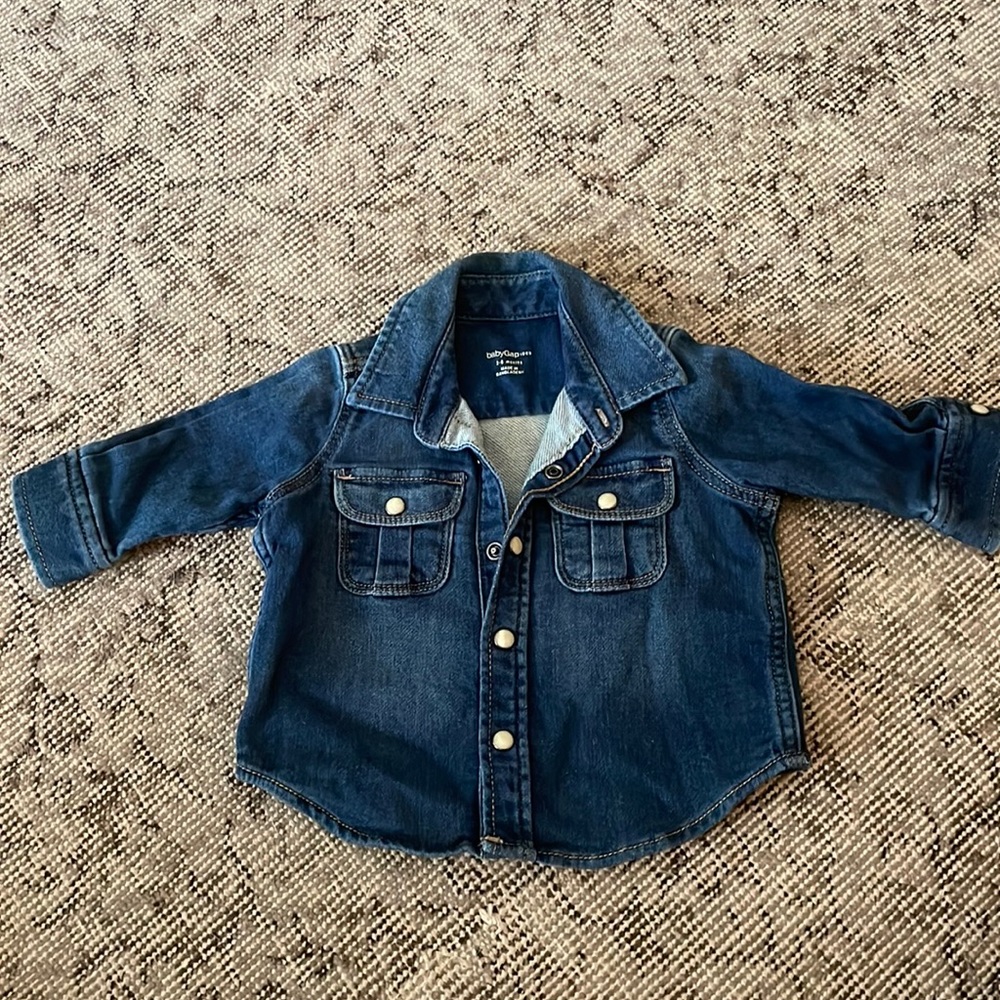 Baby Gap snap denim shirt